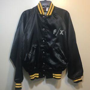 Men’s Vintage 80’s Satin Bomber Baseball Jacket